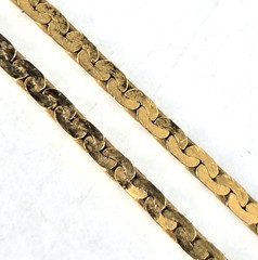 Vintage 14K 585 Uno A Erre w/ a Diamond Pendant Necklace 16″ 3.38gr C link Chain