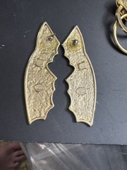 Vintage Park Lane Gold Tone Long Bat Wing Earrings