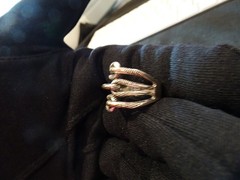 # 836-VINTAGE STERLING SILVER RING-925-SIZE8.5–DIFFERENT