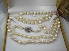 Antique Art Deco Hand-Knotted Baroque Pearls & Rubies Timeless Classic Necklace