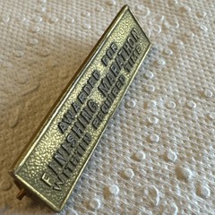 VTG Style Awarded For Finishing Marathon Within Required Time Bar Lapel Brooch