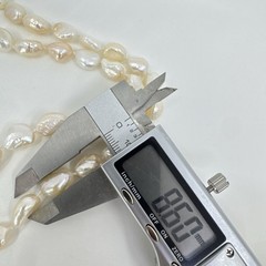 Baroque Pearl Necklace Natural Freshwater 16” Knotted 8.5-9.5mm Pearls VTG