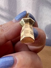 VINTAGE 14K GOLD DIAMOND LIGHTHOUSE CHARM PENDANT SOLID CUSTOM MADE NAUTICAL