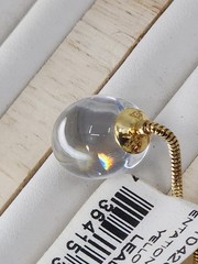 Vintage Baccarat Tentation 18K Gold 750 Crystal Clip Earrings France Signed