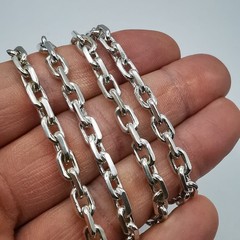 Vintage 925 Sterling Silver Chain Necklace Signed Handmade 46.64g 24.4 inches