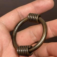 Vtg Premier Etage PARIS Mid Century Modern Copper Arts & Crafts Clip on Earring