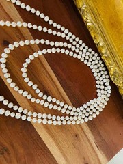 Vintage 102” Knotted Freshwater Pearl Endless Necklace Long Rope Flapper Opera