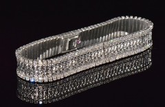 AUTHENTIC ROBERTO COIN 2.08CT DIAMOND FLEXIBLE LINE BRACELET IN SOLID 18K GOLD