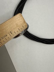 STERLING SILVER MULTI ROW LEATHER CORD MODERNIST NECKLACE SLIDING PENDANT 16″