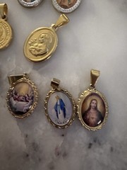 Vintage Religious Pendant Lot Stainless Steel Waterproof Antique