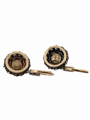 Antique Victorian Old Mine Cut Diamond Cluster Pearl Earrings 14K Gold & Silver