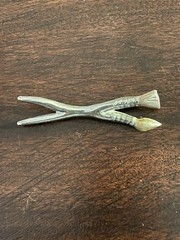 925 Sterling Silver Vintage Painters Brush Brooch Pin Silver MEXICO