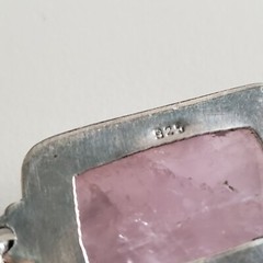 VINTAGE COLLECTIBLE STERLING SILVER 925 PENDANT, 1.5″ GENUINE STONE