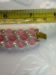 Vintage Trifari Gold-Tone 3 Strand Bracelet w/ Ornate Floral Centerpiece Clasp