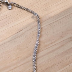 Vintage M&S Marks Spencer Lavender Glass Crystal Bead Cluster Necklace 17″-20″