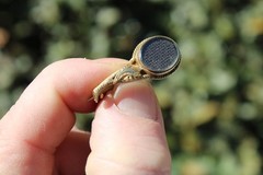Antique 14k Yellow Gold Victorian Mourning Brooch, 3.17g (1.25″)