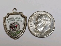 Sterling Silver ~ Brown County State Park Charm ~ Indiana ~ VINTAGE