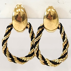 Vintage Gold Tone Pierced Earrings 80’s/90’s Good Quality Lot of 12
