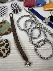 Huge Modern Costume Jewelry Lot 90+ Pieces Earrings Bracelets Eyeglass Chains Et