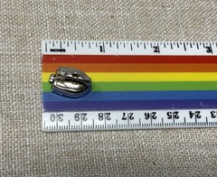 Vintage Sterling Silver Devil In The Details Inside Opening Iron Charm 5.9g