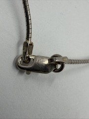 Hall McFall Modern Mixed Metals Necklace 925 Black Onyx 16″ Italian Snake Chain