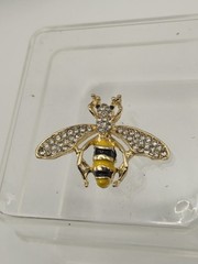 Rhinestone Bee Brooch Unbranded