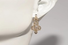 2.11Ct Art Deco Style Lab-Created Diamond Anniversary 14K White Gold FN Earring