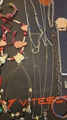 Lot #45 of random estate sale jewelry, necklaces, bracelets, earrings
