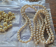 Vintage Jewelry LOT of 8 pearl bead necklaces Repair repurpose restring