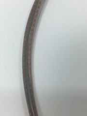 Polished Rock Stone Leather Choker Necklace Triple Strand Brown Beige Neutrals