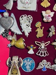 Vintage Estate Angel Religious PJewelry Lot 68 Pieces WHBM GLORIA DUCHIN AAi Baj