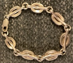 Vintage Heavy Sterling Silver Oval Link Bracelet 31+ grams