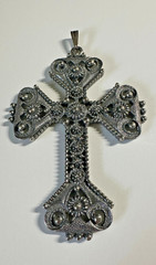 Sarah Coventry Vintage Limited Edition 1974 Pewter Cross No Chain EUC
