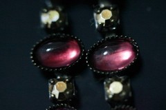 Omni Jewelers Vintage Jewelry Lot 6pc Necklace Earrings Rhinestone Glass Crystal