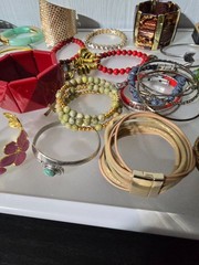 Mixed metal materials lot of 50 bracelets