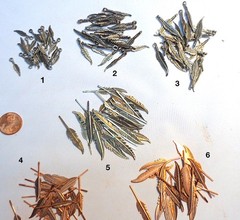 Lot of 150 Vintage Copper, Silver Alloy Feather Charm Jewelry Finding, 25 each