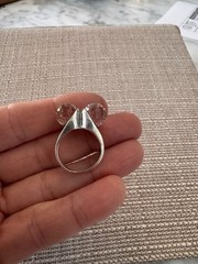 Double Crystal Ball & 925 Silver Ring – Rare One of a Kind Rainbow Multicolor