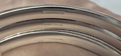 Vintage WHITING & DAVIS CO. Signed Silver Plate Hinged Triple Bracelet