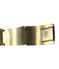 Finn Jensen Guilloche Enamel Sterling 925 Bracelet Rose, Bell Flower, Violet
