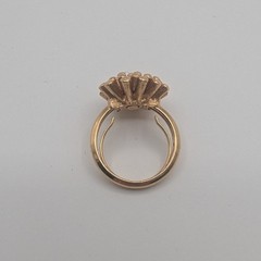 Vintage Avon Gold Tone Sunburst Pom-Pom Statement Cocktail Ring Size 5.25