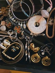 Huge Jewelry Lot Vintage to Modern All Wearable 100+ Pieces Avon, Monet, 925