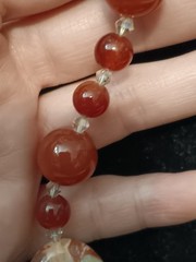 beautiful vintage Southwestern polished Colorful multi-stone Beaded necklace
