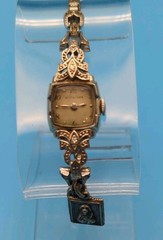 Vintage Wittnauer 14k Ladies Watch, Manual 17 Jewel Swiss, Working