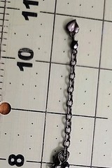 Vintage Carol Lee Black Crystal Necklace Pendant