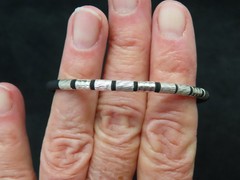 Vintage Black Cord w/Sterling Touches Everyday Bracelet