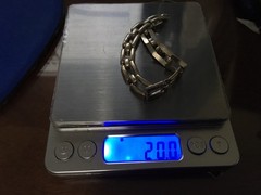 Vintage 835 Silver Chunky Link Bracelet 7.5′ 20 grams Signed