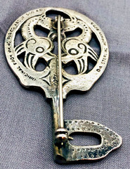Vtg DAVID – ANDERSEN Saga Series Viking Sterling Key Brooch -Design from 900 AD