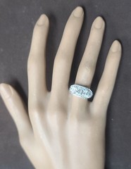 2.30ct. Platinum Vintage Filigree Engagement Ring Natural Old Euro Cut 1920’s