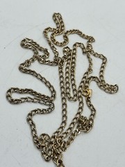 Monet Gold Tone Long Chain Necklace 54 Inches Signed