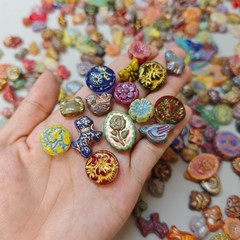 Vintage Now Bulk Jewelry bead Lot 3.5OZ ALL Brand New Untested 200+Mix and Match
